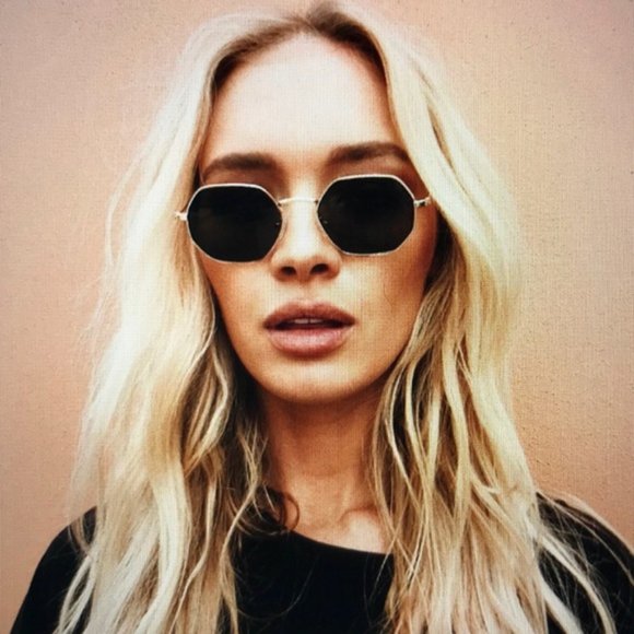 ?Hexagonal Aviator Sunglasses ? main image 7
